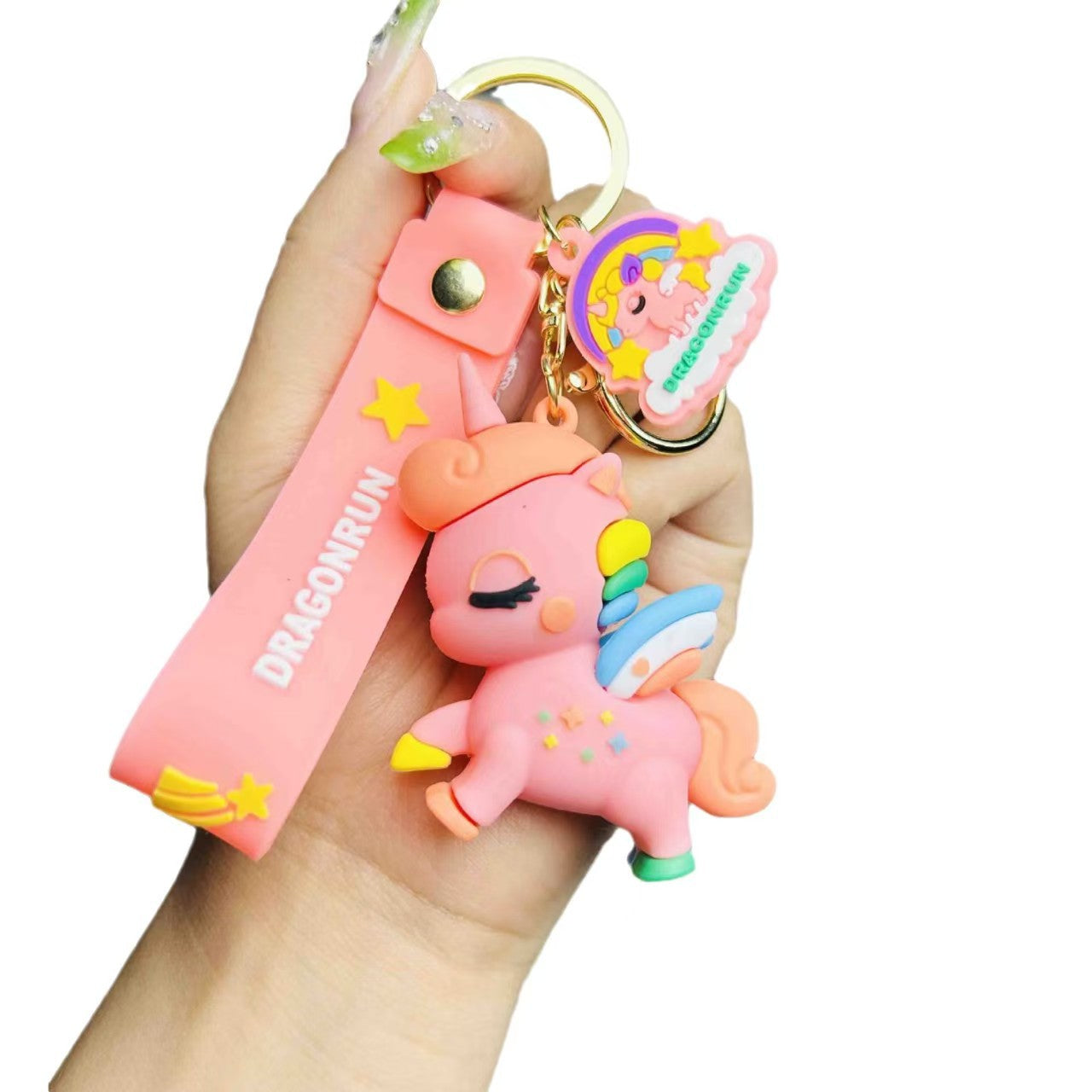 Baby Unicorn - Set of 3 Silicon 3D Key Chain