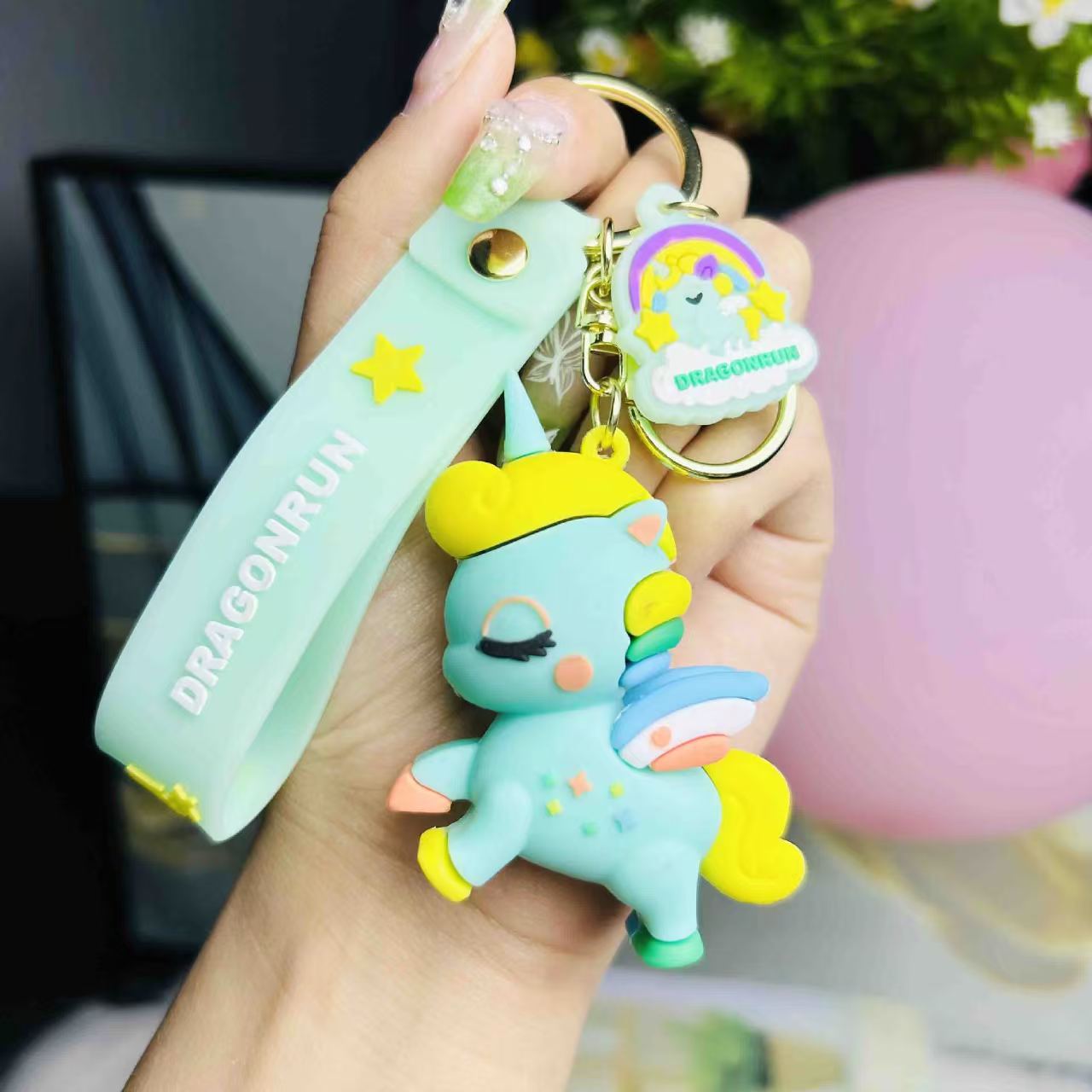 Baby Unicorn - Set of 3 Silicon 3D Key Chain