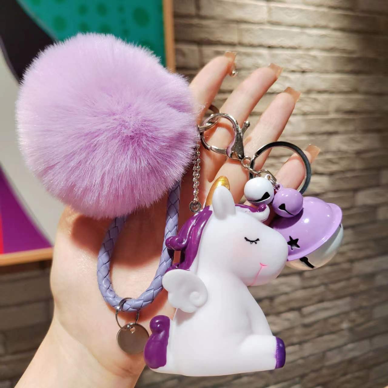 Mama Unicorn - Set of 3 3D Silicon KeyChain