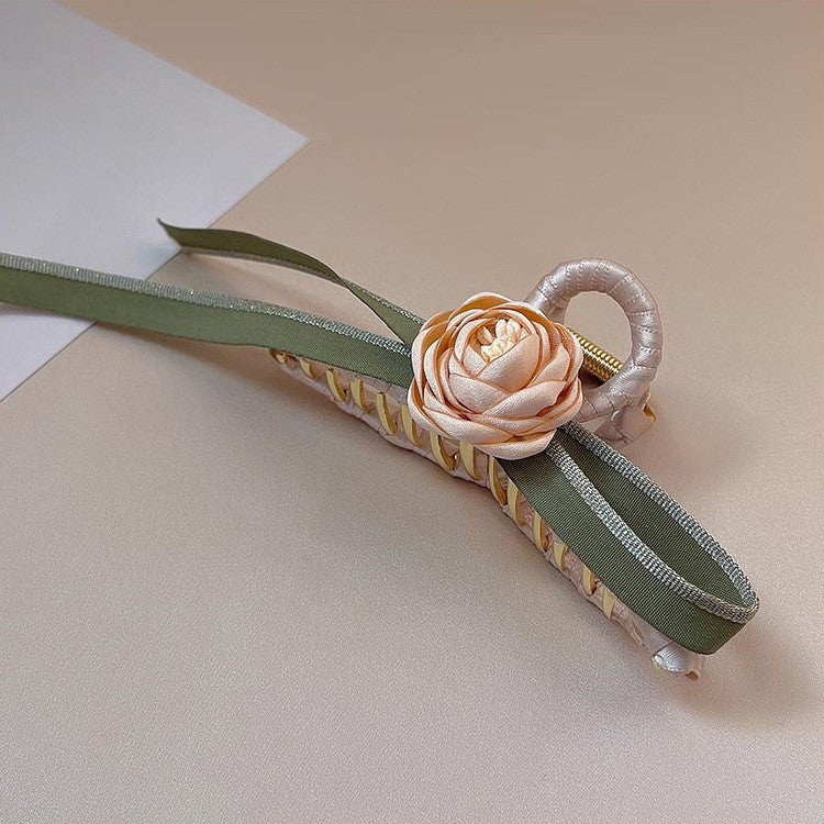 Camel Flower Metal Hair Clip