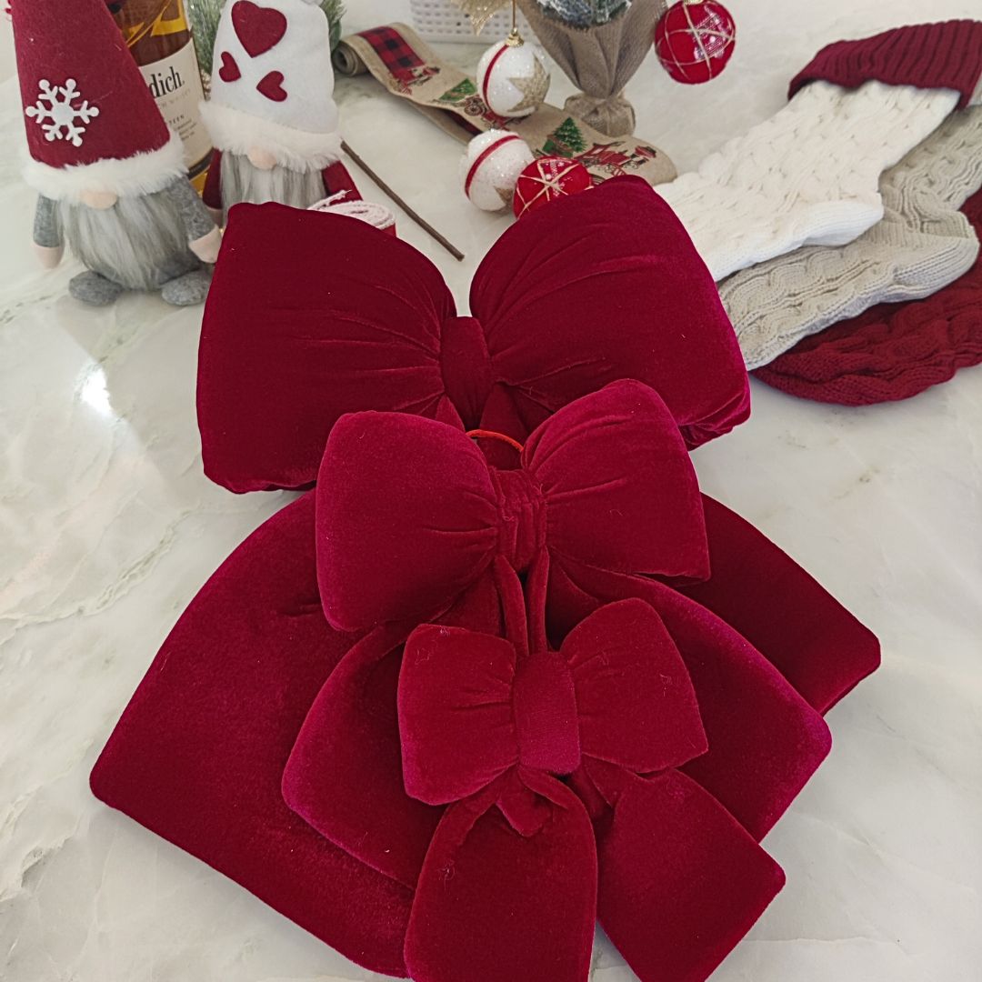 Christmas Bow - Red Valvet