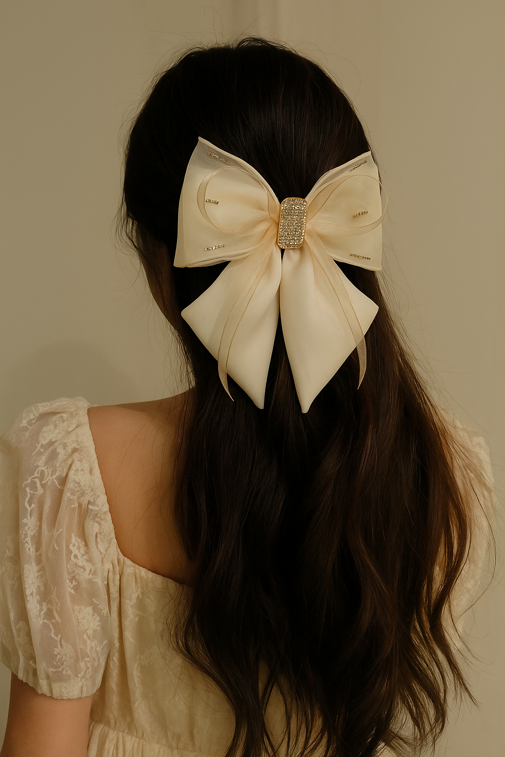 Embellished Crystal Hair Clip - Set of 2
