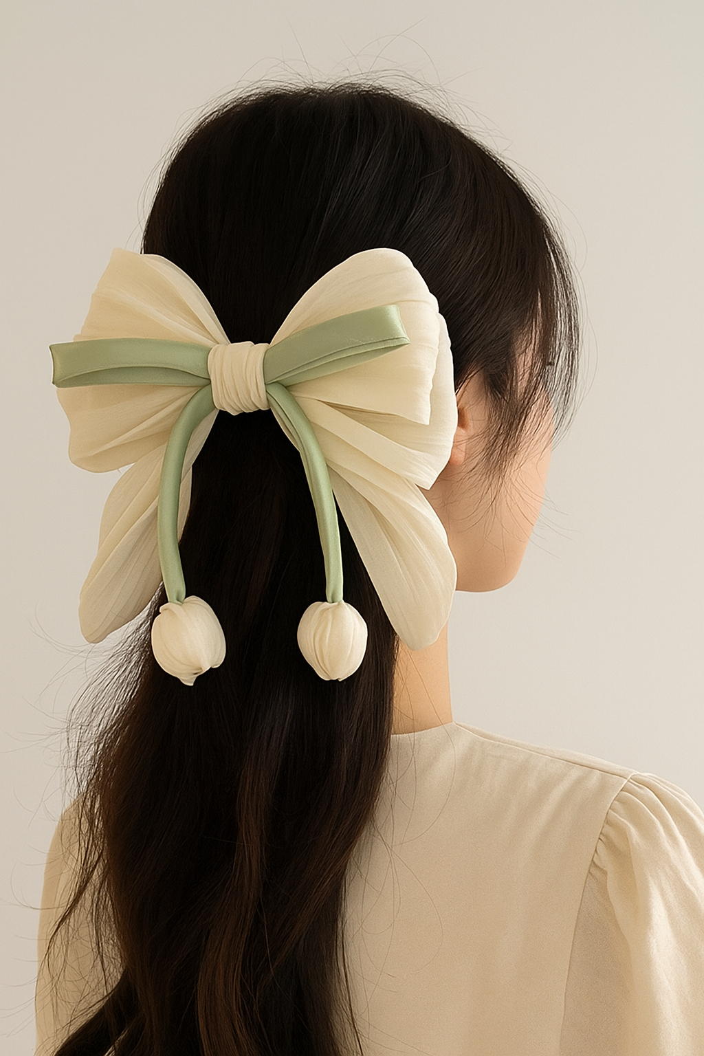 Tulips Flower Hair Ties Set