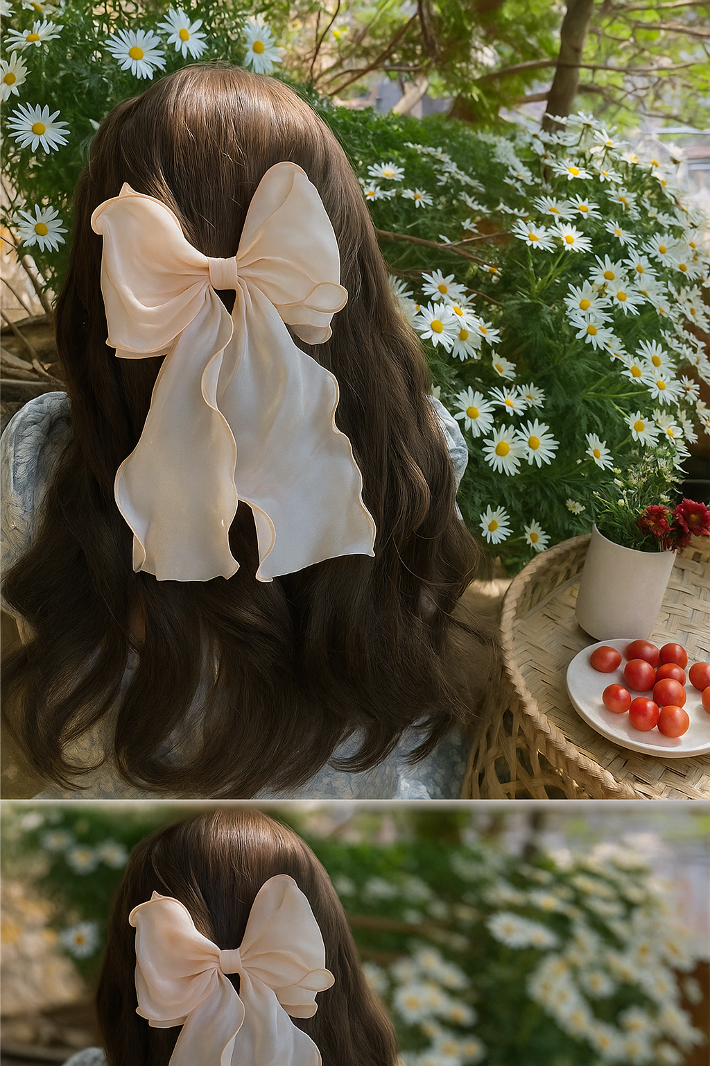 Oversize Butterfly Bow Hair Tie