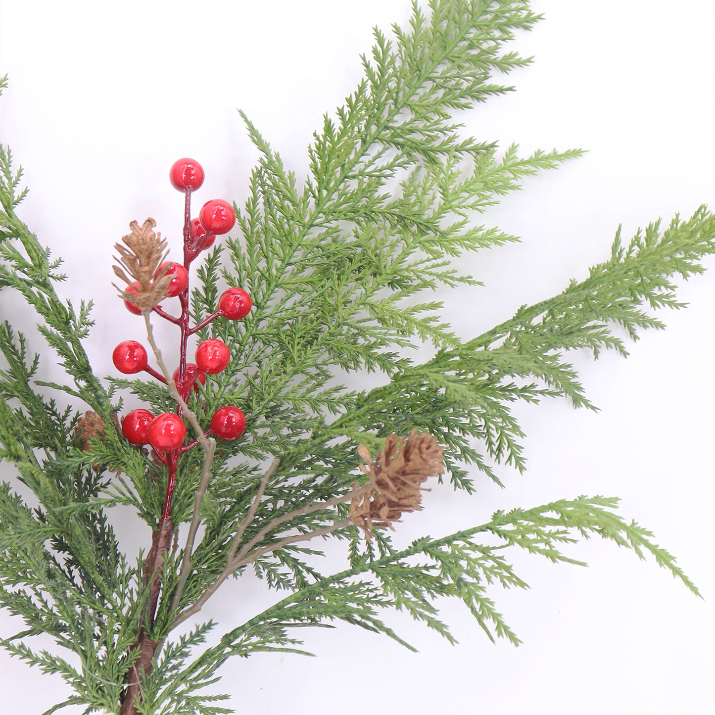 Christmas Picks with Berries & Pine Cone