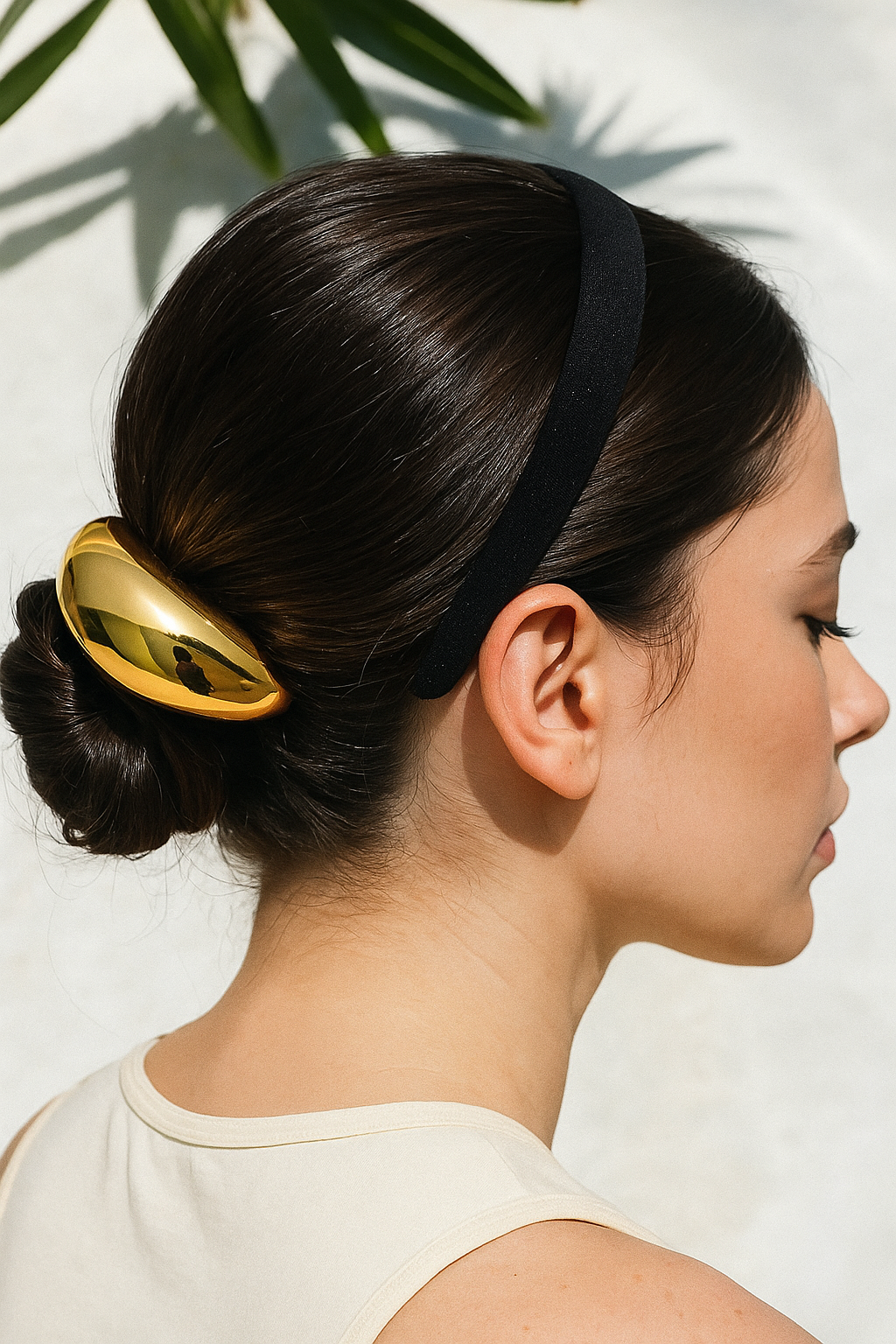 Gold Pony Cuff Waterproof Hair Ties