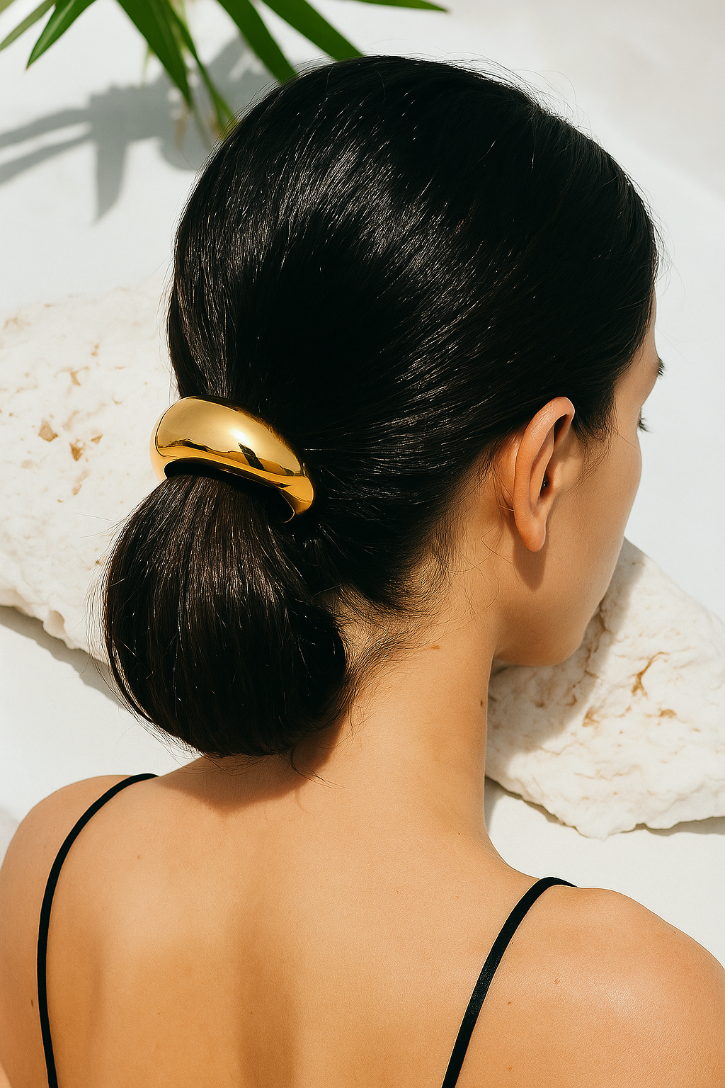Gold Pony Cuff Waterproof Hair Ties