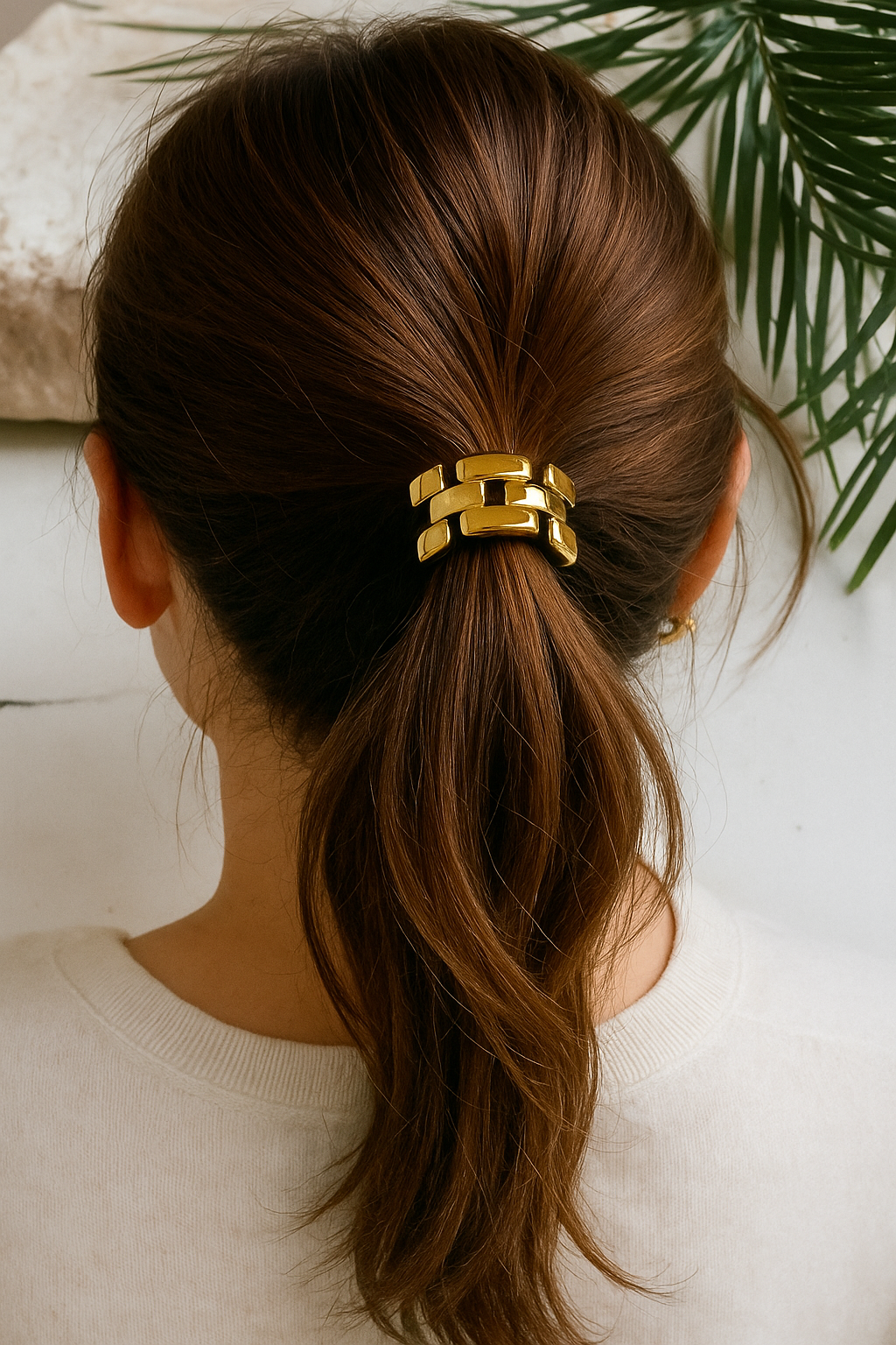 Gold Pony Cuff Waterproof Hair Ties