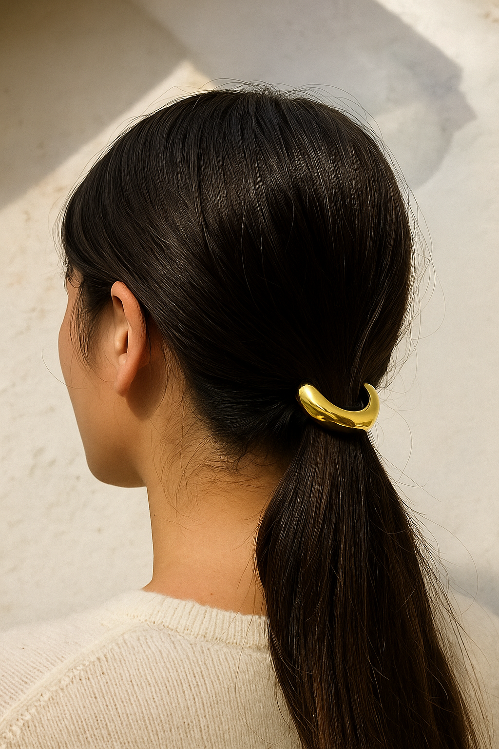 Gold Pony Cuff Waterproof Hair Ties