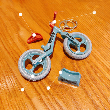 Bicycle - 3D Silicon KeyChain Set of 2