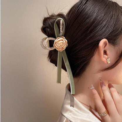 Camel Flower Metal Hair Clip