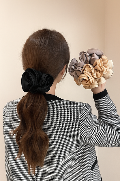 Satin Scrunchies Set of 3