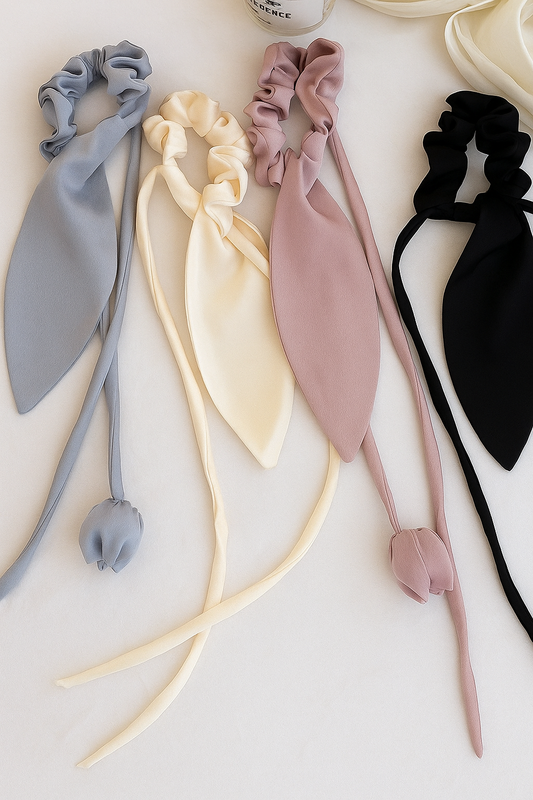 Dreamy Tulip Hair Scrunchies - Set of 2