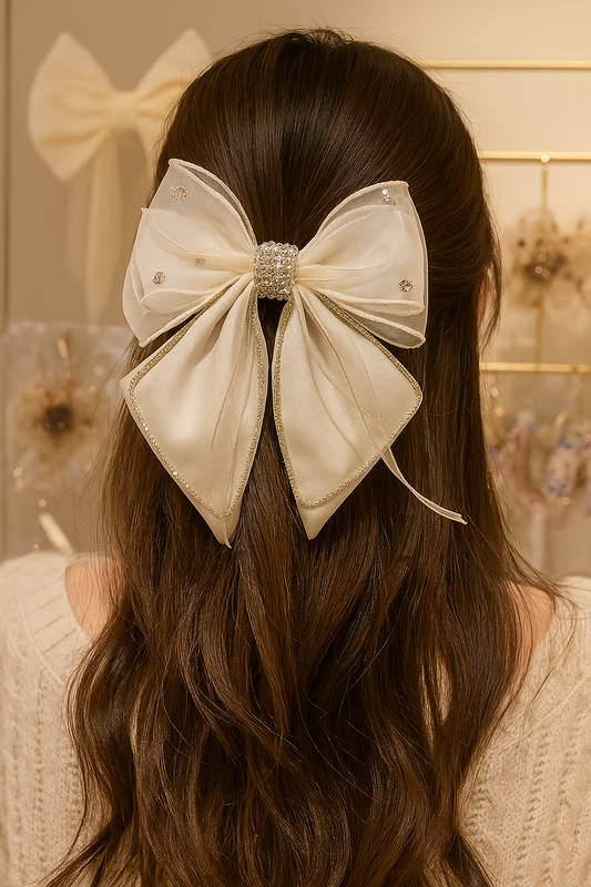 Embellished Crystal Hair Clip - Set of 2