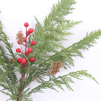 Christmas Picks with Berries & Pine Cone