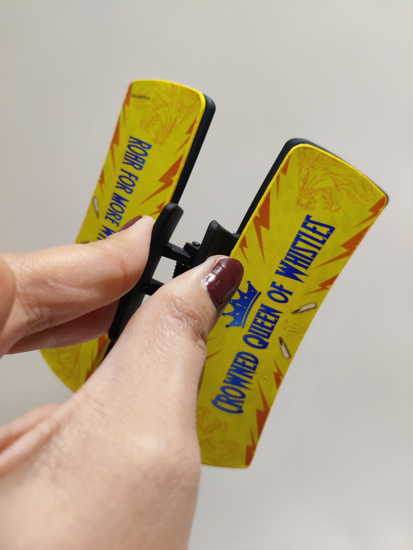 Chennai Cricket Fans - Claw Clip for Girls
