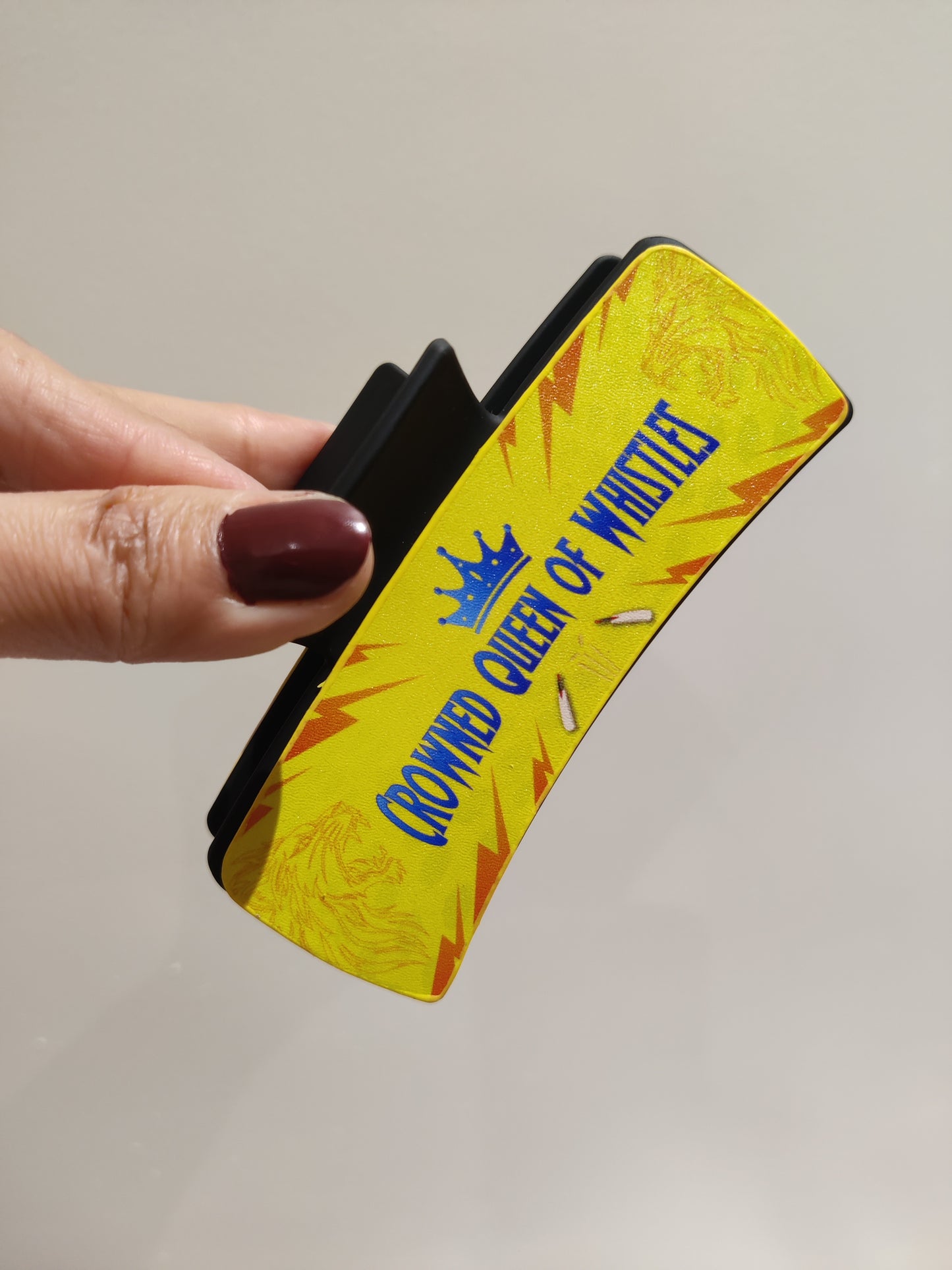 Chennai Cricket Fans - Claw Clip for Girls