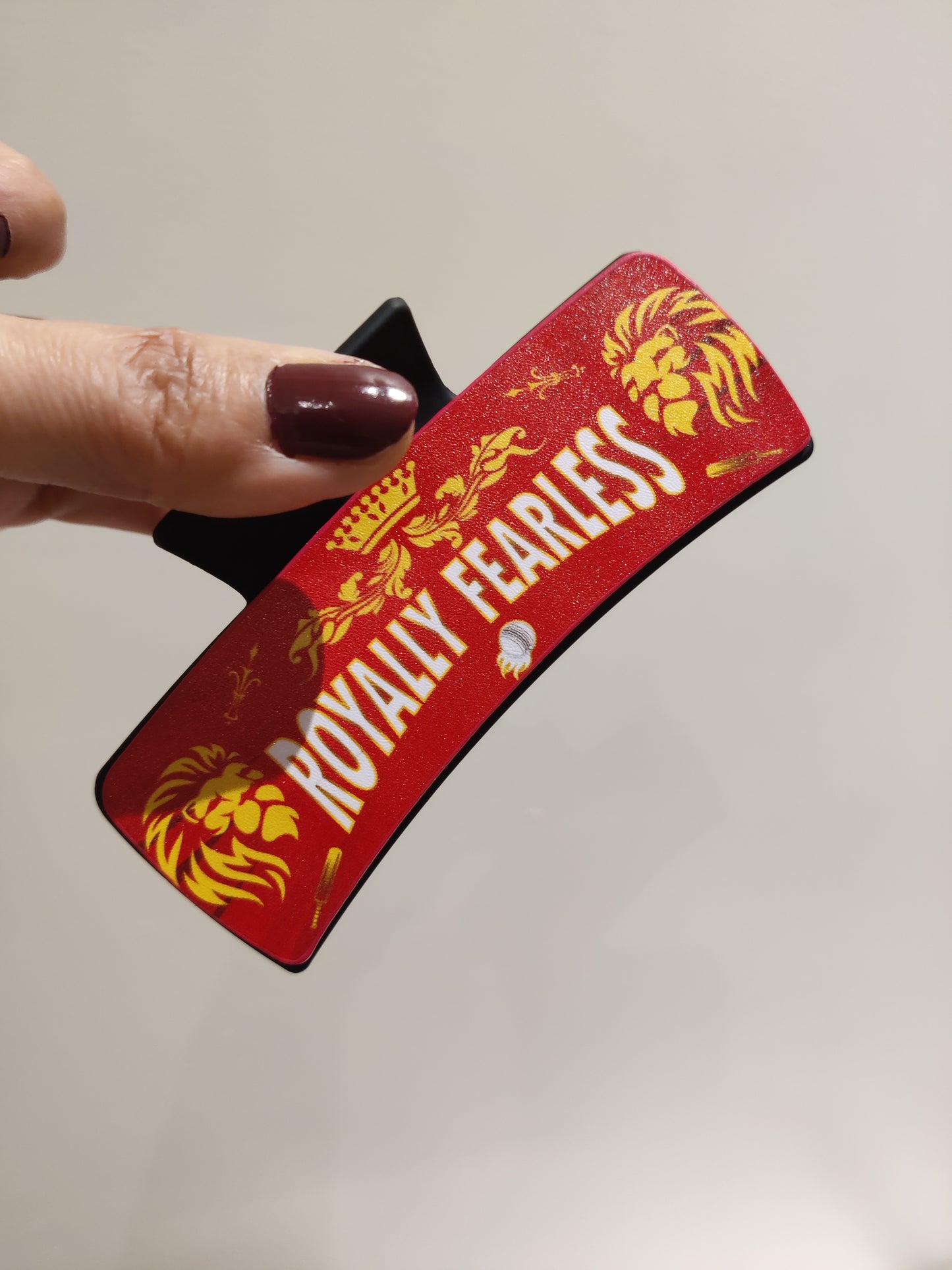 Bengaluru Cricket Fans - Claw Clip for Girls