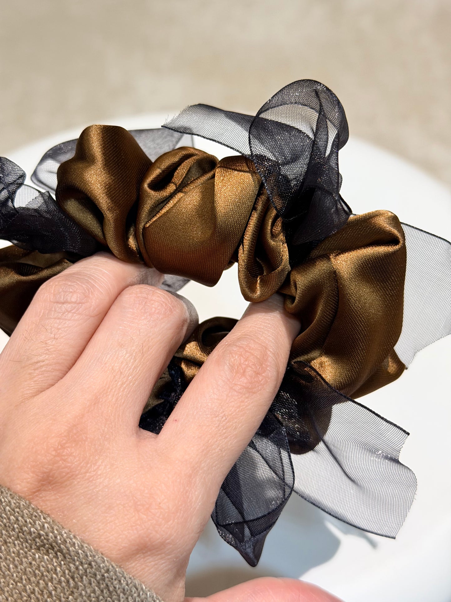 Sheer Muse Dual-Tone Scrunchie