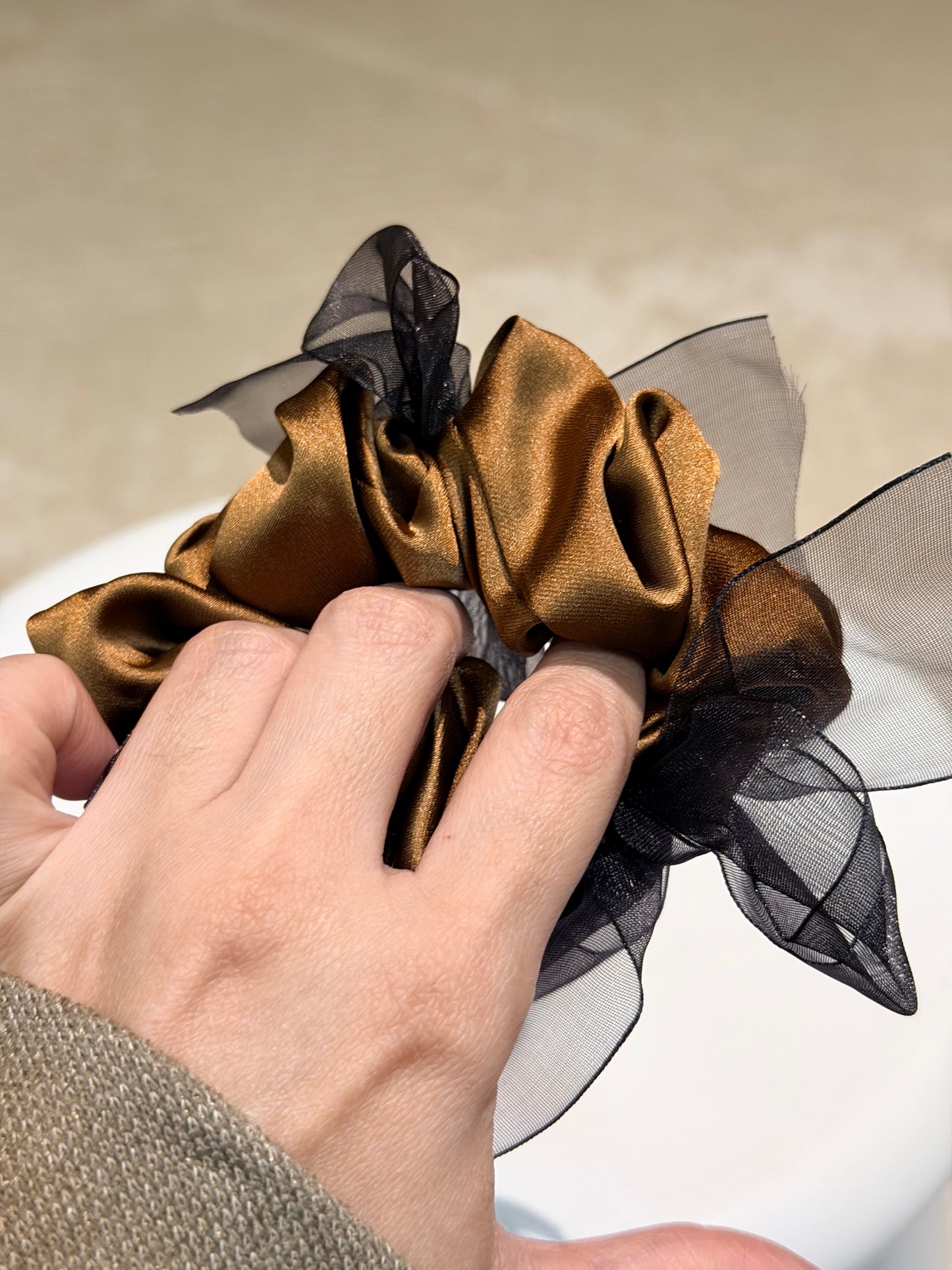 Sheer Muse Dual-Tone Scrunchie