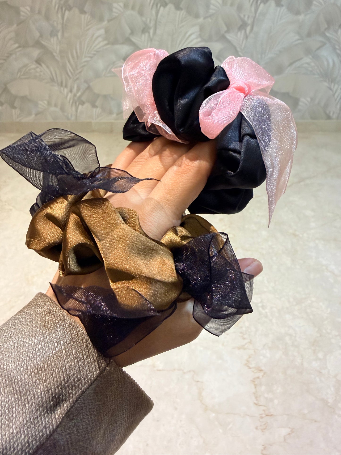 Sheer Muse Dual-Tone Scrunchie