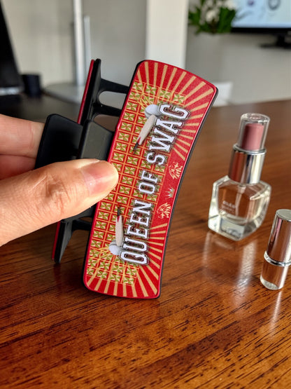 Punjab Cricket Fans - Hair Claw Clip for Girls