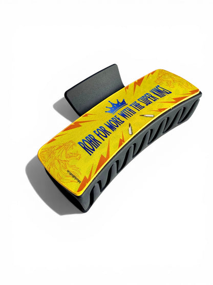 Chennai Cricket Fans - Hair Claw Clip for Girls