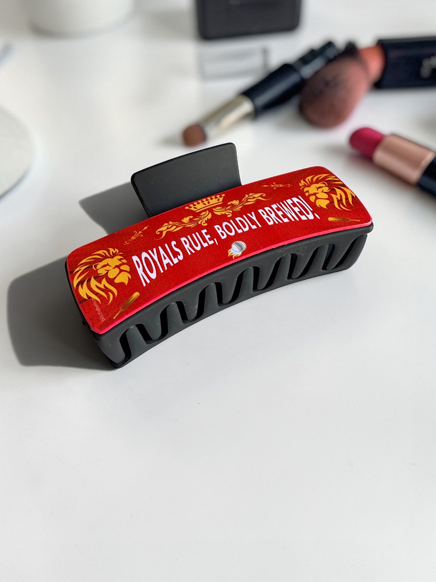 Bengaluru Cricket Fans - Hair Claw Clip for Girls