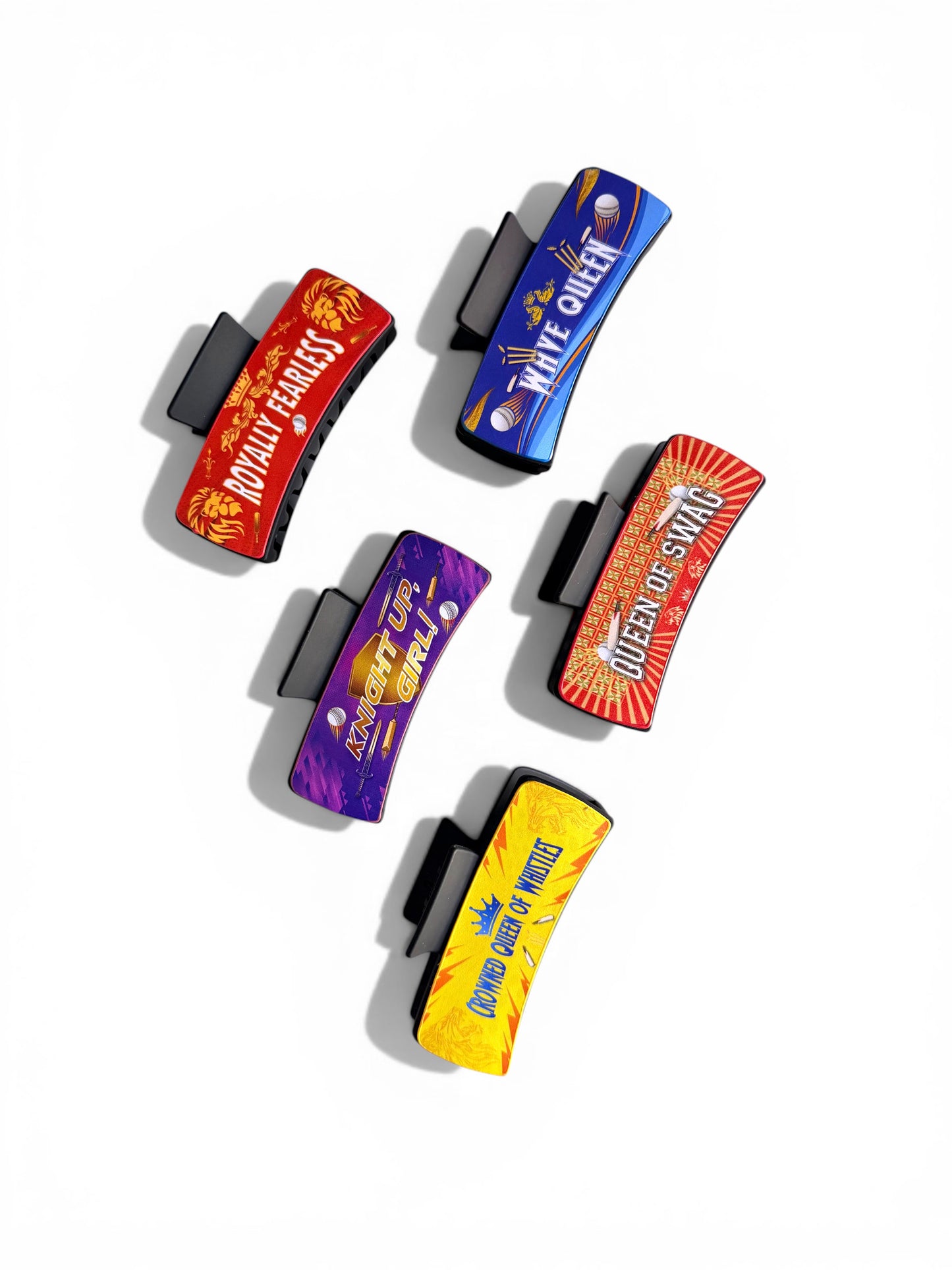 Cricket Fever Claw Clips - IPL Team Hair Accessories for Women & Girls