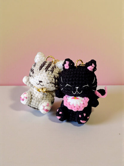 Crochet Bag Charm - Kitten