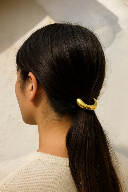 Gold Pony Cuff Waterproof Hair Ties