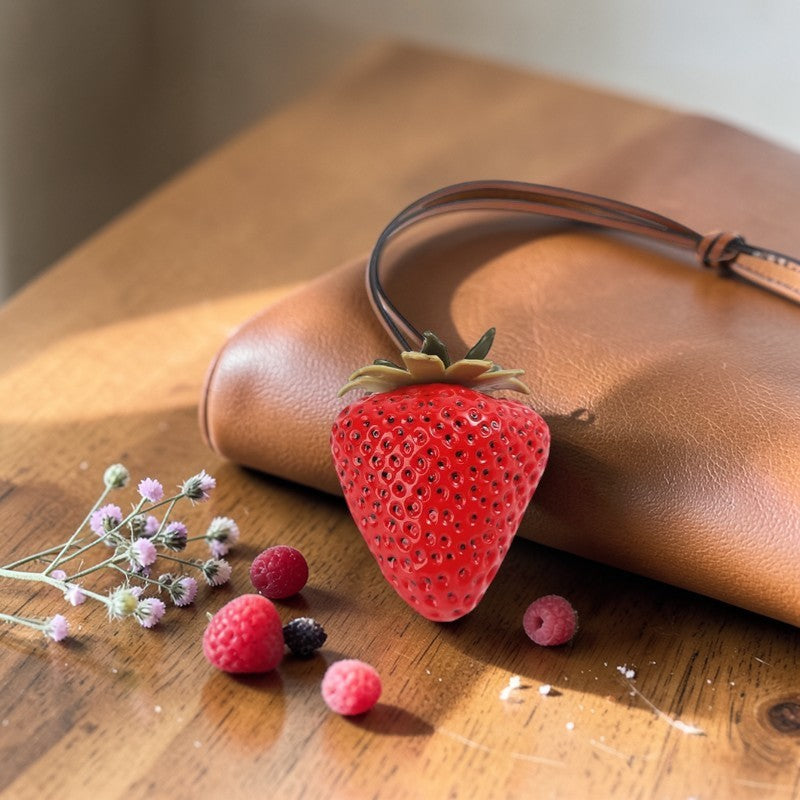 Strawberry Luxury Bag Charm