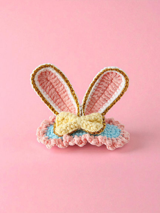Peach Sorbet Crochet Clip