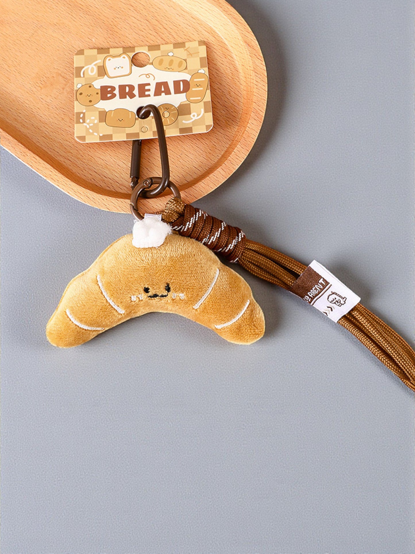 Bread Plush Bag Charm