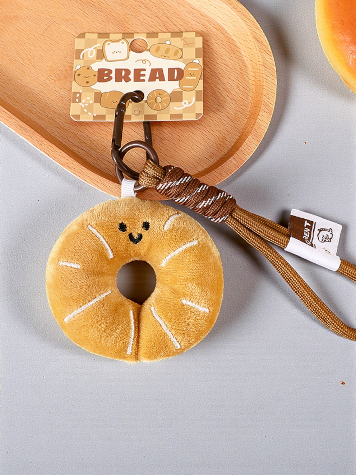 Bread Plush Bag Charm
