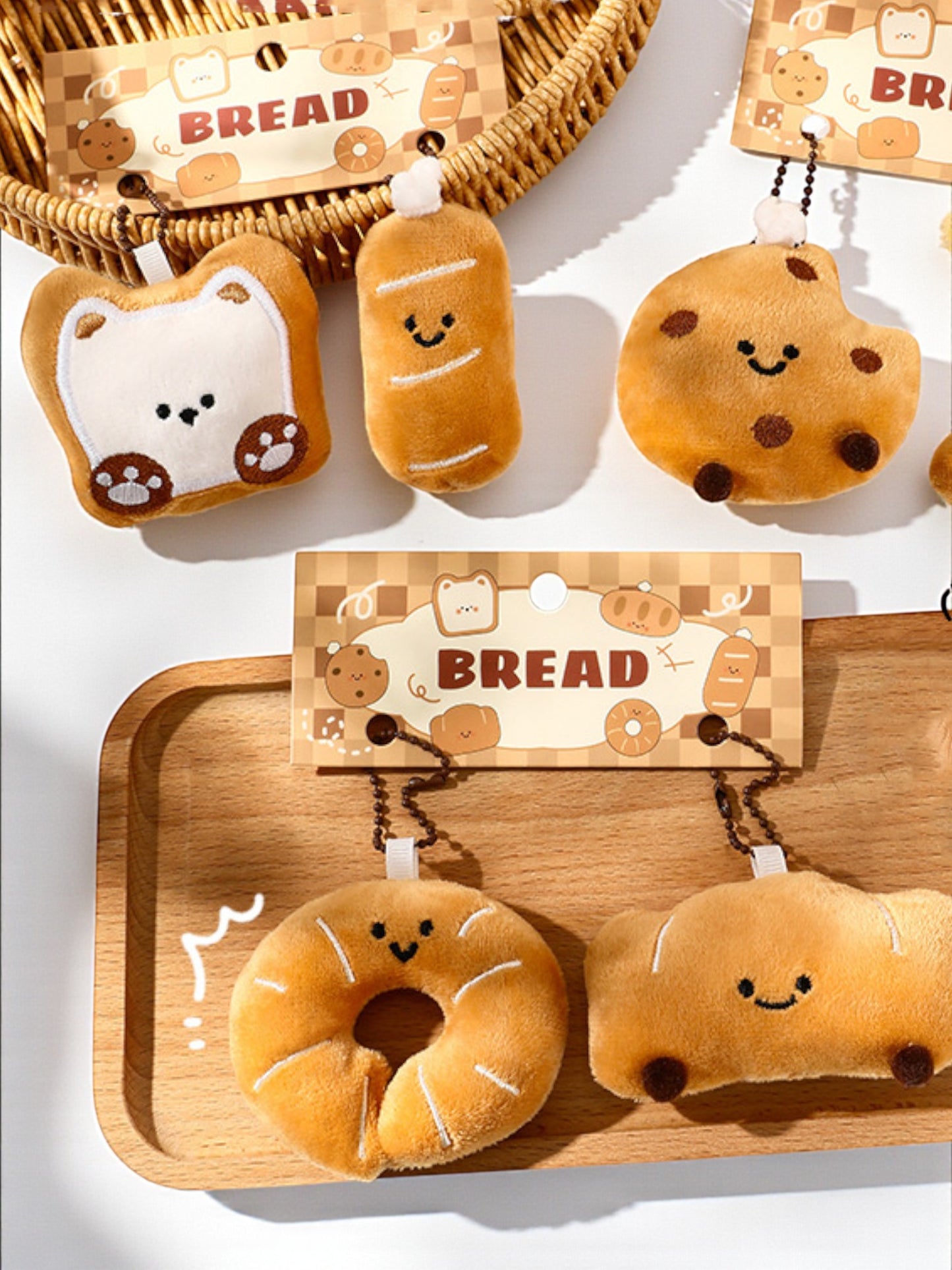 Bread Plush Bag Charm