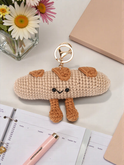 Handmade Crochet Bag Charms - Bagel