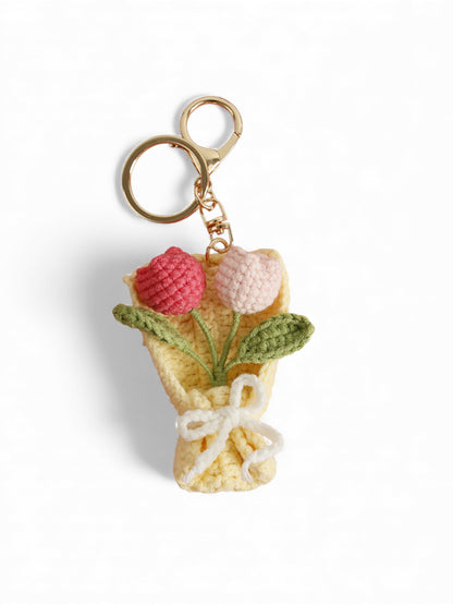 Crochet Bag Charm - Bouquet