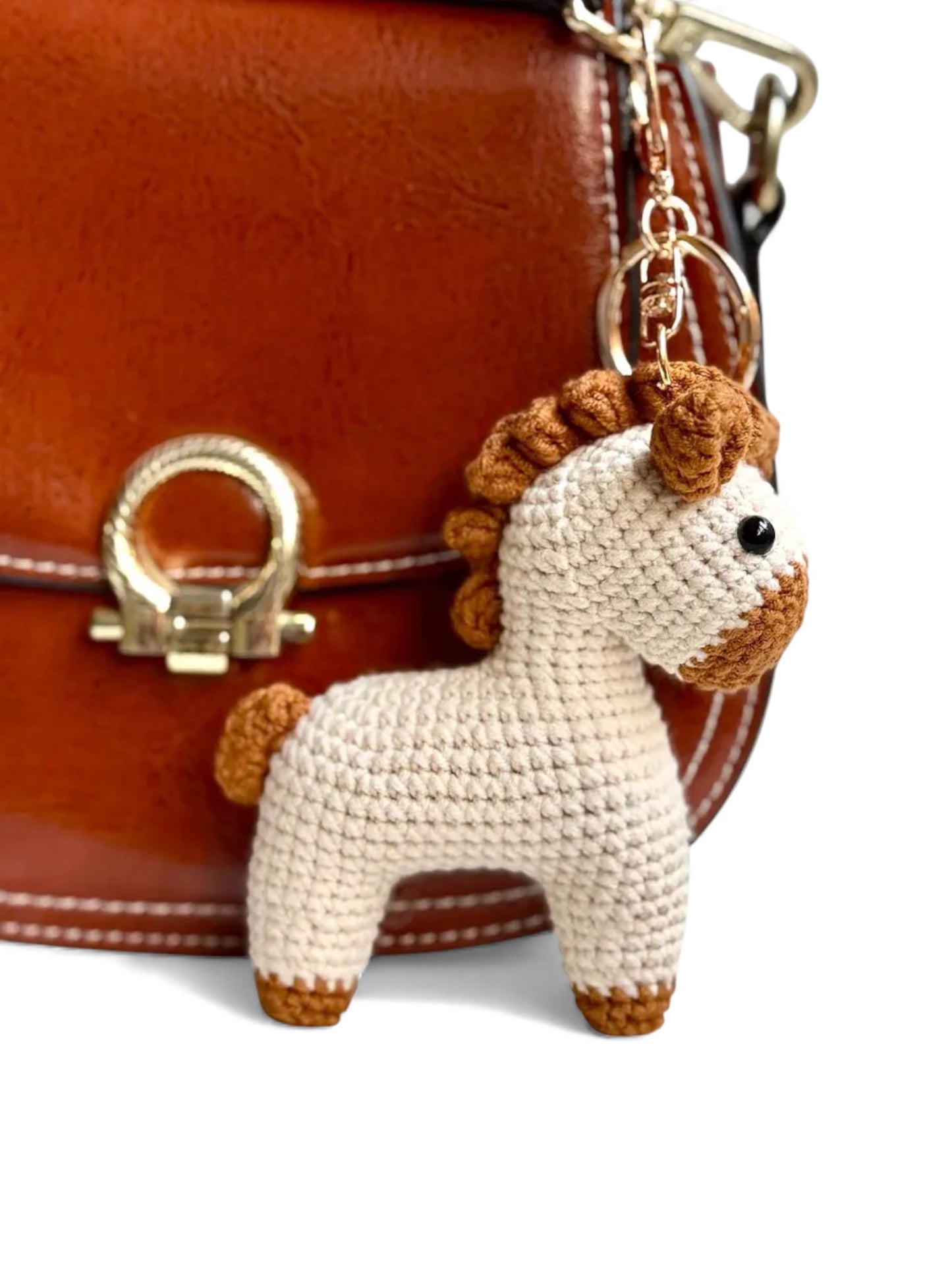 Crochet Bag Charm - Cute Horse