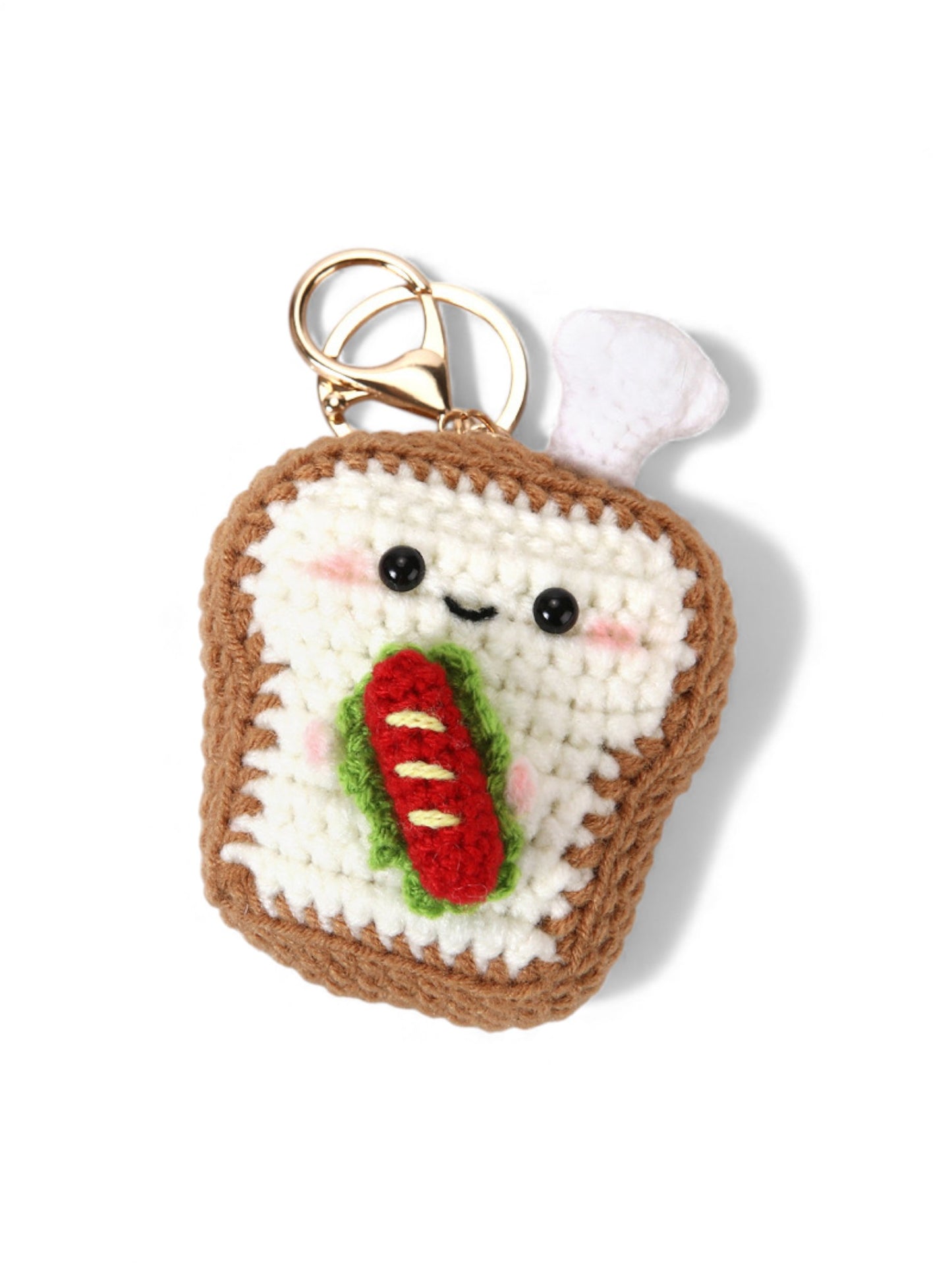 Handmade Crochet Bag Charms – Pretzel