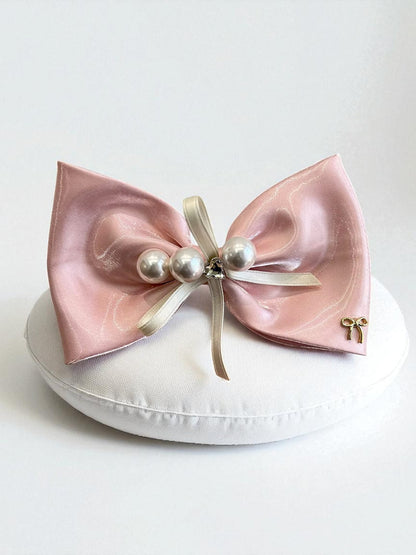 Blush Milk french Hair Clip