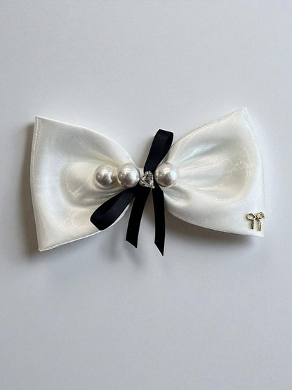 Blush Milk french Hair Clip