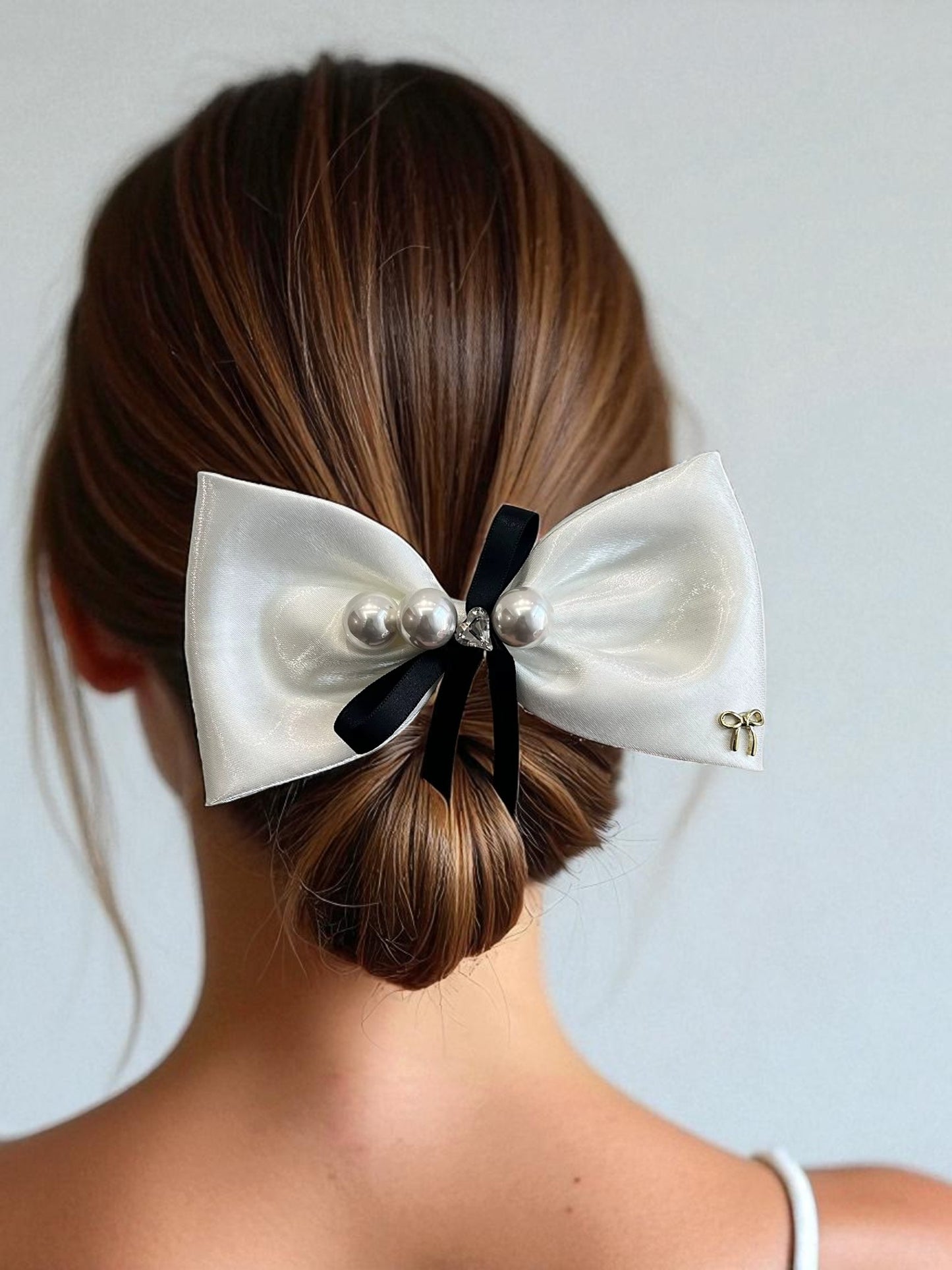 Blush Milk french Hair Clip