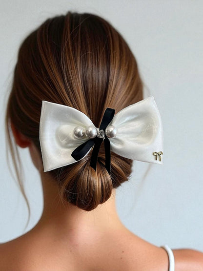 Blush Milk french Hair Clip